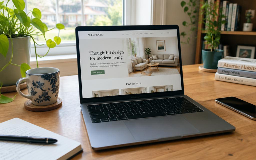 Portale clienti con area riservata aperto su laptop